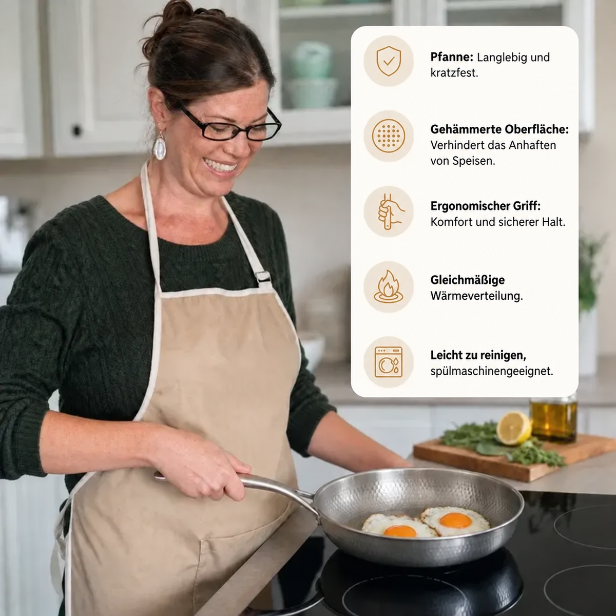 Velmora® – Antihaft-Pfanne aus Titan