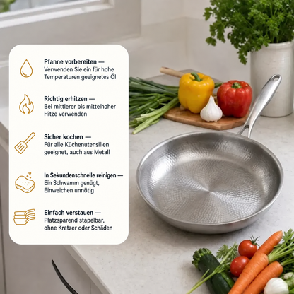 Velmora® – Antihaft-Pfanne aus Titan